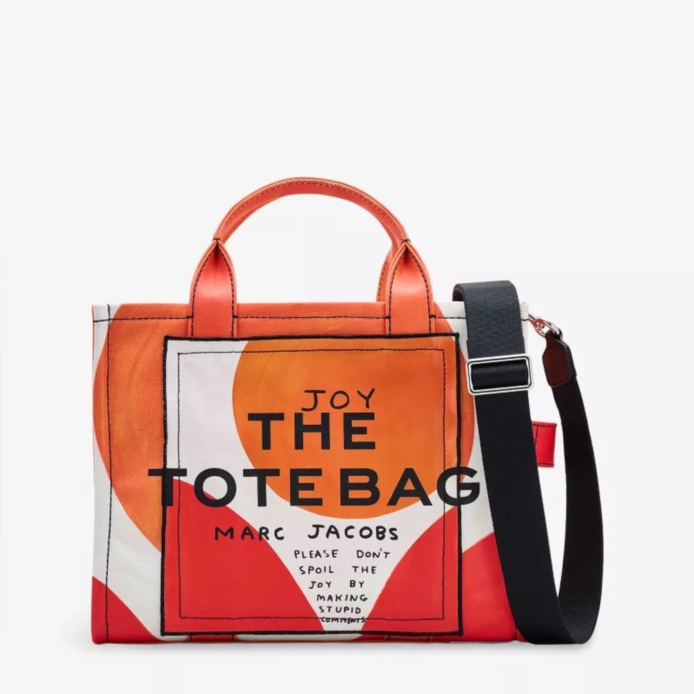 Marc Jacobs x David Shrigley Orange and White Graphic Tote